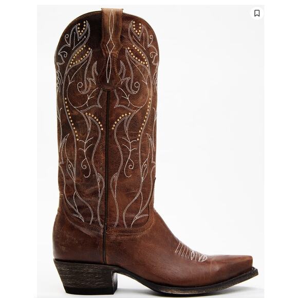 Idyllwind Women's Sweet Tea Western Boots Snip Toe Brown Leather Size 9 NWOB - Picture 2 of 15